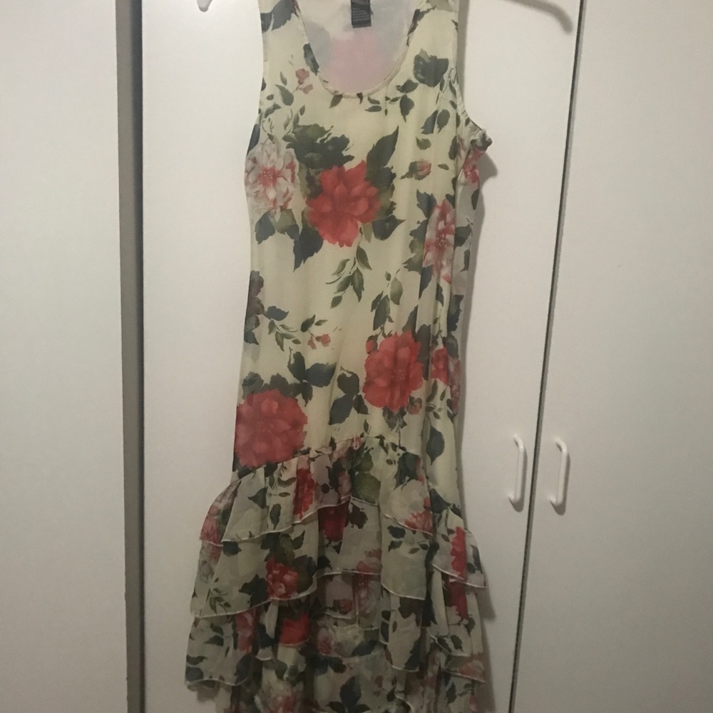 Floral High-Low dress